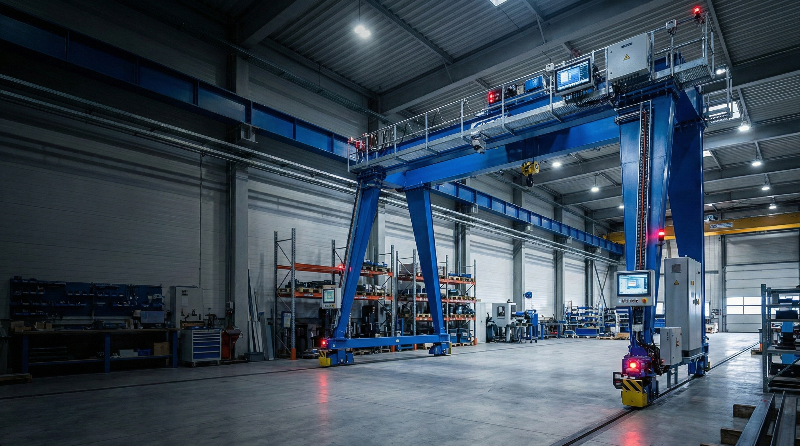 Промышленный кран с системой мониторинга SmartCrane